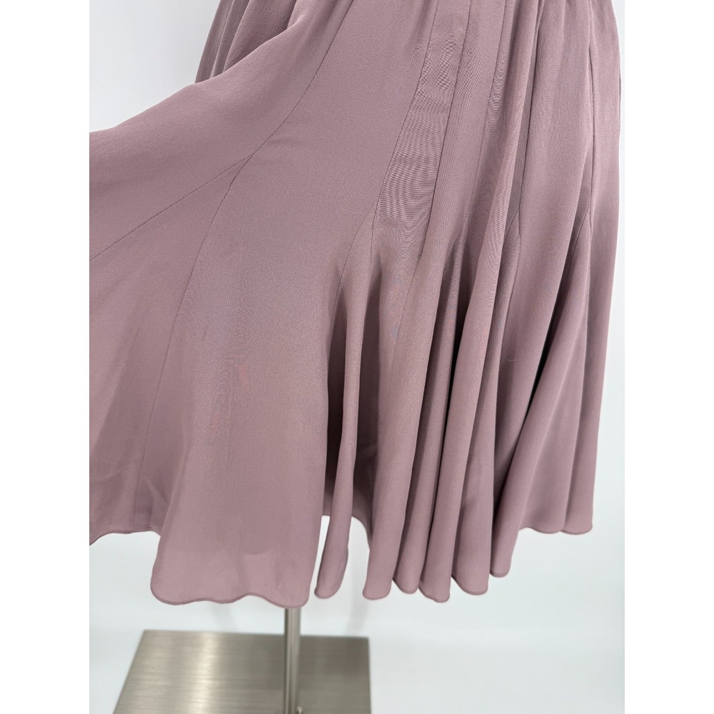Rebecca Taylor Womens Purple Strapless Sweetheart Silk Dress Size 6 Coquette - Picture 9 of 16